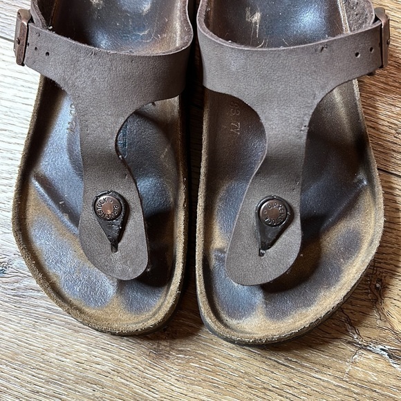 Birkenstock Gizeh Snadals in Mocha Brown Size 36/5-5.5 - Picture 5 of 9